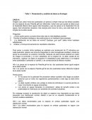 Presentación y análisis de datos en Ecología