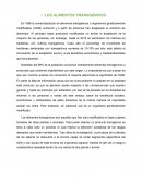 Informe sobre los Alimentos transgenicos