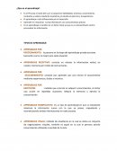 TIPOS DE APRENDIZAJE