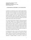 LA EDUCACIÓN EN LA EDAD MEDIA Y LA ALTA ESCOLASTICA