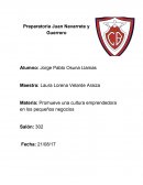 Promueve una cultura emprendedora en los pequeños negocios