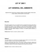 LEY GENERAL DEL AMBIENTE
