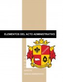 Elementos del acto administrativo. Clasificación