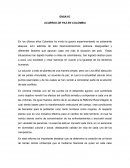 Ensayo Acuerdo de paz en Colombia