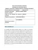 FORMATO Y GUIA PARA LA PRESENTACIÓN DE LA PROPUESTA DE ENSAYO[