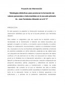 Proyecto de Intervención NATURALEZA DEL PROYECTO