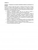Actividad Propuesta de una situación problemática ambiental y aproximación a la disciplina