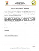CERTIFICACION DE IDONEIDAD Y EXPERIENCIA