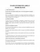 VIAJES INTERESTELARES Y POSHUMANOS