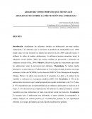 GRADO DE CONOCIMIENTO QUE TIENEN LOS ADOLESCENTES SOBRE LA PREVENCIÓN DEL EMBARAZO