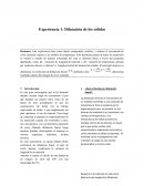 Dilatación de los sólidos Experiencia