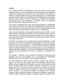 Analisis CENTRO INFANTIL ESECIALIZADO