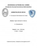 Concepto de la administración de ventas