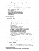 Manual para el diagnostico y evaluación. Levantamiento de información