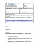 INDICES PARA EL PROYECTO, CONSIDERANDO AL MENOS DOS POR CADA CATEGORÍA