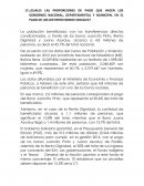 ¿Cuales las proporciones de pago que hacen los gobiernos nacional, departamental y municipal en el pago de los distintos bonos sociales?