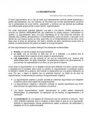 LA ARGUMENTACIÓN. El texto argumentativo es un tipo de texto que habitualmente combina partes expositivas y partes argumentativas