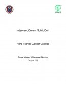 INTERVENCION NUTRICIA EN: CANCER GASTRICO