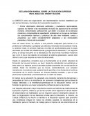 DECLARACIÓN MUNDIAL SOBRE LA EDUCACIÓN SUPERIOR EN EL SIGLO XXI: VISIÓN Y ACCIÓN