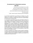 El nacimiento de la independencia mexicana 1805-1821