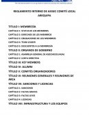 REGLAMENTO INTERNO DE AIESEC COMITÉ LOCAL AREQUIPA