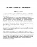 LECTURA 1- QUIMICA Y LAS CIENCIAS