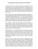 La importancia del derecho romano en la actualidad