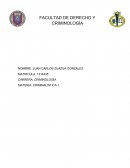 CRIMINOLOGÍA MATERIA: CRIMINALISTICA 1