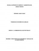 CARACTERISTICAS ECONOMICAS Y SOCIALES DE LA UNION EUROPEA