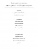 Cálculo y replanteo de una curva espiral círculo espiral