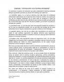Capítulo I “Introducción a la Química Ambiental”