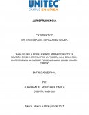 Análisis de la resolución de amparo directo en revisión 517/2011, emitida por la primera sala de la SCJN