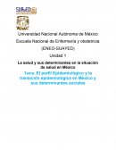 El perfil Epidemiológico y la transición epidemiológica en México y sus determinantes sociales
