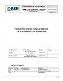PROCEDIMIENTO DE TRABAJO SEGURO EN ACTIVIDADES CON BULLDOZER