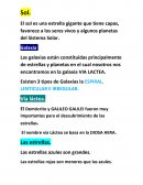 El sol es una estrella gigante que tiene capas, favorece a los seres vivos y algunos planetas del Sistema Solar.