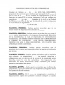 CONVENIO DISOLUCIÓN DE COPROPIEDAD