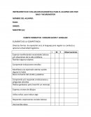 INSTRUMENTO DE EVALUACION DIAGNOSTICA PARA EL ALUMNO CON NIVE BAJO Y NEUROMOTOR