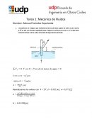 Tarea 1: Mecánica de Fluidos