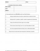 Lee y escribe una V si es VERDADERO o una F si es FALSO