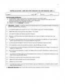 CONTROL DE LECTURA: “COMO AGUA PARA CHOCOLATE” DE LAURA ESQUIVEL. COEF. 1.