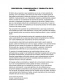 PERCEPCION, COMUNICACIÓN Y CONDUCTA EN EL GRUPO