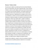 Resumen: Trinidad y Unidad