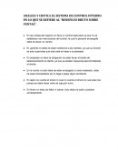 ANALIZA Y CRITICA EL SISTEMA DE CONTROL INTERNO EN LO QUE SE REFIERE AL “BENEFICIO BRUTO SOBRE VENTAS”