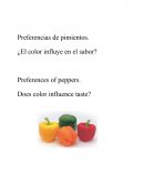Preferencias de pimientos