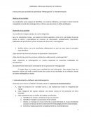 Instrucciones para actividad de aprendizaje “Metacognición” y retroalimentación