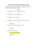 CHECK LIST PARA PREVENIR SITUACIONES DE RIESGO
