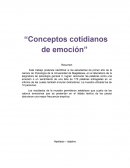 Conceptos cotidianos de emoción
