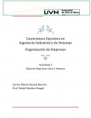 Actividad 3 Tipos de Empresas: Caso-1 Amazon