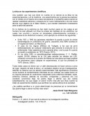 La ética en los experimentos científicos