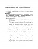 Controla la información de acuerdo con los requerimientos establecidos y la dirección de la empresa